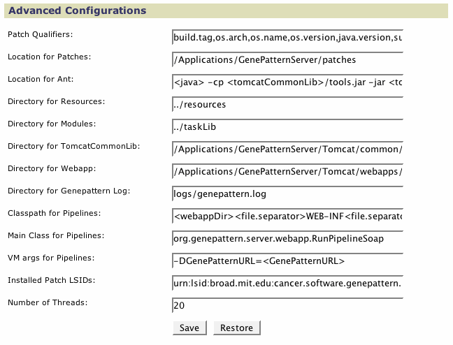 Advanced Configurations